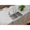 Elkay 18 Gauge SS 35-7/8" x 20-1/4" x 9" 60/40 Dbl Bowl Farmhouse Sink and Faucet Kit with Drain ECTRUF32179RFCC - alternate 5